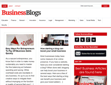 Tablet Screenshot of businessblogshub.com